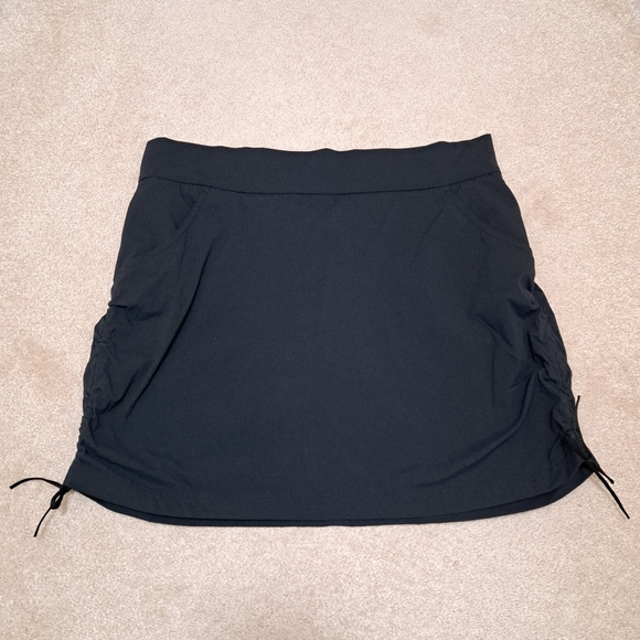 New! Columbia Skort Women's Size Large Black Active Skirt With Shorts - Picture 7 of 14